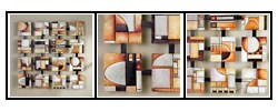 Abstract Squares Wall Art