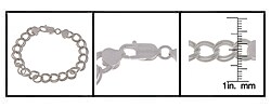 Sterling Silver 7-inch Garibaldi Charm Bracelet