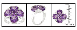 Sterling Silver Amethyst Ring