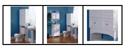 Nassau White Louvered Spacesaver Cabinet