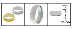 14k Gold 6 mm Comfort Fit Wedding Band (size 4-8.5)