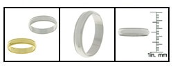 14k Gold 4 mm Millegrain Wedding Band (size 9-12.5)