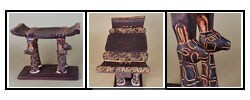 Handcrafted Ashanti Giraffe Stool (Ghana)