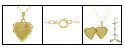 10k Gold Mom Heart Locket