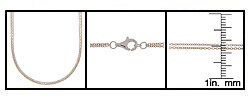 14k Gold over Sterling Silver Double-strand Necklace