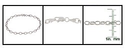 14k White Gold Charm Bracelet