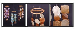 Capiz Shell and Coconut Wood Wind Chimes (Indonesia)
