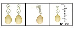 14k Cultured South Sea Golden Pearl Diamond Earrings