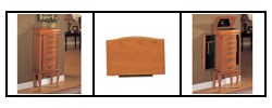 Medium Oak Jewelry Armoire