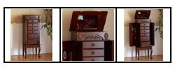 Mahogany Medium Jewelry Armoire