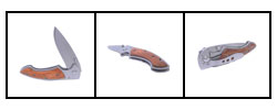 BT Outdoor Wood Handle Locking Knife
