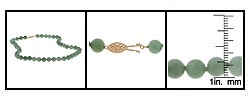 Goldfilled Jade Bead Necklace