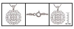 Sterling Silver Filigree Antique Style Necklace