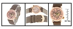 Stuhrling Original Cupid II Rose Gold Open Heart Watch