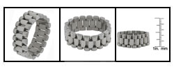 Stainless Steel Watch Band-style Ring