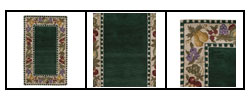Hand-tufted Fruit Emerald Wool Rug (5' x 8')