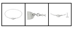 Sterling Silver Tag Necklace with Diamond Accent