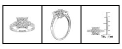 14k White Gold and 1/6ct Diamond Ring (I-J, I2-I3)