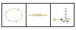 14k Gold and Multiple Gemstone Bracelet