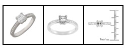 Platinum 7/8ct TDW Asscher-cut Diamond Engagement Ring ( H-I, SI1)
