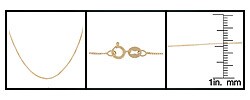 14k Yellow Gold Box 14-inch Necklace