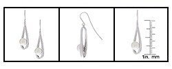 Sterling Cultured Pearl Drop Earrings
