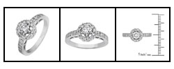 14k White Gold 1ct TDW Round Diamond Ring (H-I, I1)