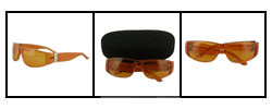 Max Mara Plastic Orange Designer Sunglasses