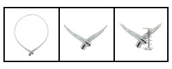 Sterling Silver Multi Topaz Necklace
