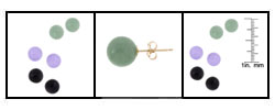 10k Yellow Gold and Jade Stud Set