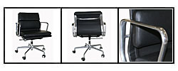 Adjustable Rolling Leather Office Chair