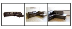 Jackson Dark Brown Leather Sectional Sofa