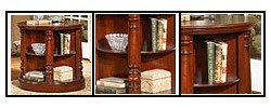 Cherry Revolving Book Table