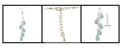 14k Goldfill Amazonite Briolette Drop Necklace