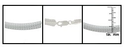 Sterling Silver 18-inch Omega Chain