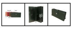Kenneth Cole Stitched Flapover Tab Wallet
