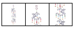 Handcrafted Iron Triple Om Wind Chime (India)