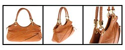 Via Spiga Tan East/West Shoulder Bag