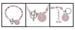 Pink Breast Cancer Awareness Bracelet