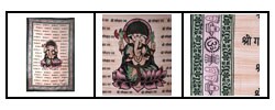 Handcrafted Ganesh Powerloom Tapestry (India)