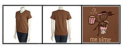 Me Time Coffee Talk Brown Tee Shirt