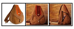 Leather Andean Teardrop Backpack (Peru)