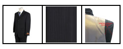Antonio Treviso Navy Tonal Stripe Comfort Fit Suit