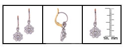 Platinum 2ct Diamond Antique Earrings