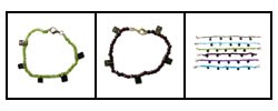 Gemstone and Sterling Silver Charm Bracelet (Israel)