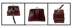 Dolce & Gabbana Burgundy Leather Wristlet Wallet