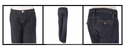 BCBGirls Braided Pocket Wide Leg Jeans