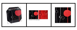 Handcrafted Black Ultrasuede Wall Art