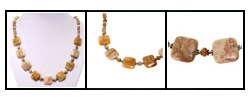 Fossil Coral and Silver Necklace