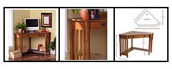 Mission-style Oak Corner Desk